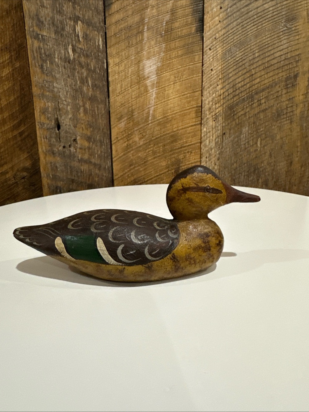 Vintage Cabela’s Hand-Painted Wooden Duck Decoy Signed Artist Lutz Dated ‘91
